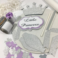 Little Princess Diaper Cake Kit - Lavender & Silver