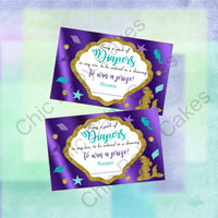 Pregnant Mermaid Baby Shower Diaper Raffle Tickets