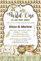 Gender Neutral Safari Baby Shower Invitation