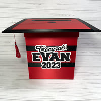 Red and Black Graduation Card Box