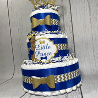 Little Prince Diaper Cake, Blue, Gold