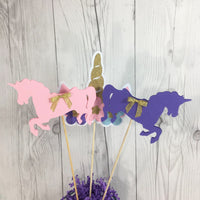 Unicorn Princess Centerpiece Toppers