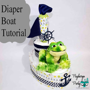 How to Make A Nautical Diaper Boat