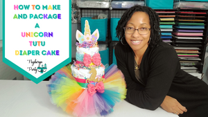 How to Make a Unicorn Tutu Diaper Cake