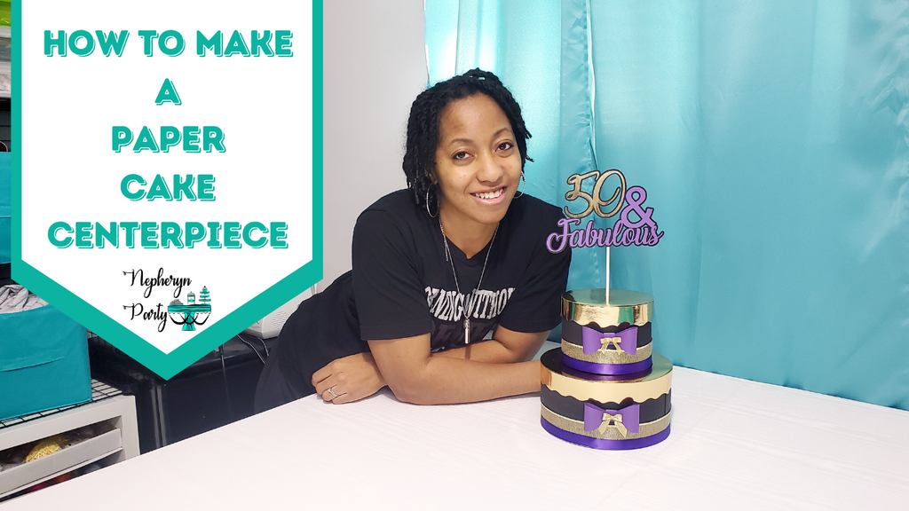 How to Make a Paper Cake Centerpiece with Silhouette