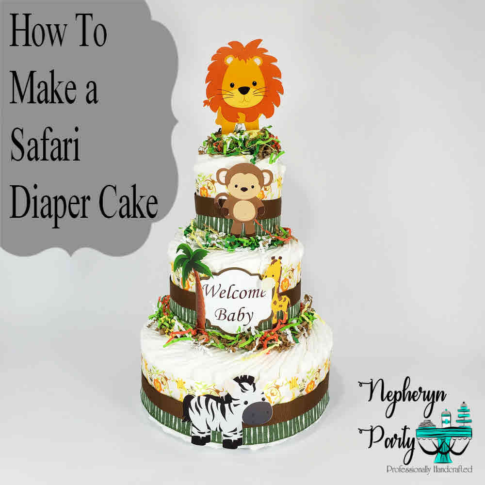 Jungle Safari Diaper Cake