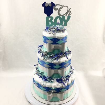 How to Make a Boy Diaper Cake