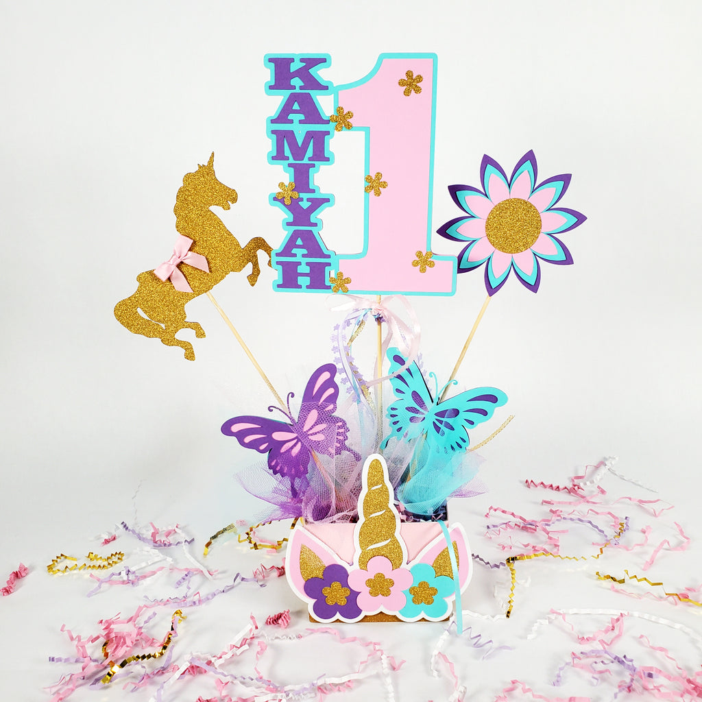 Girl Birthday Sticks & Toppers