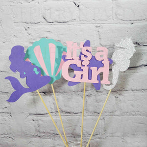 Girl Baby Shower Sticks & Toppers