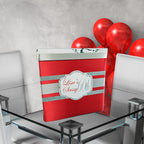 Red & Silver Birthday Card Box