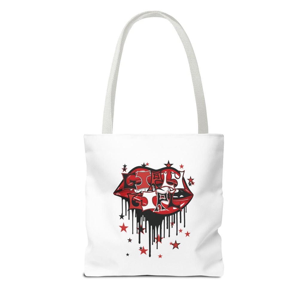 Red Girly Girl Tote Bag