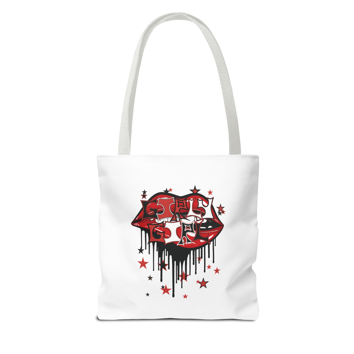 Red Girly Girl Tote Bag