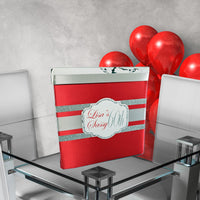 Red & Silver Birthday Card Box
