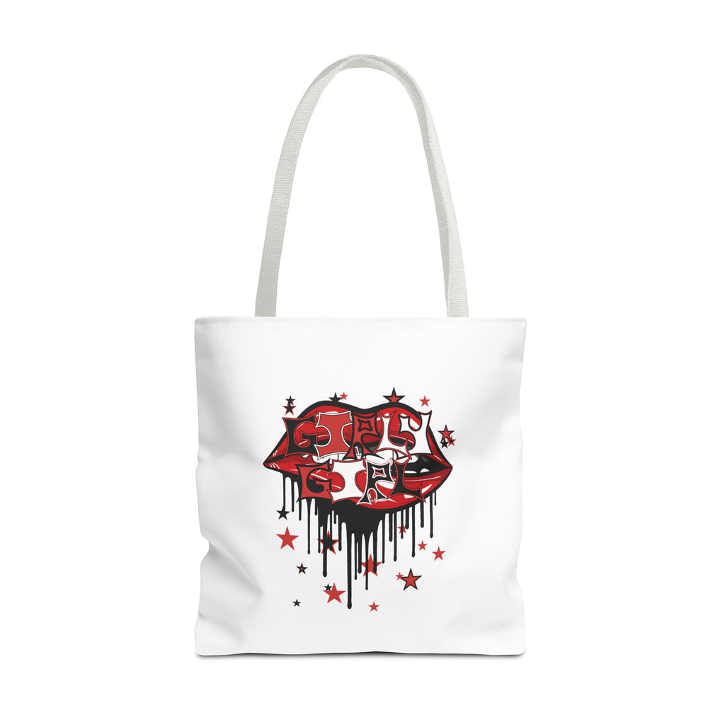 Red Girly Girl Tote Bag