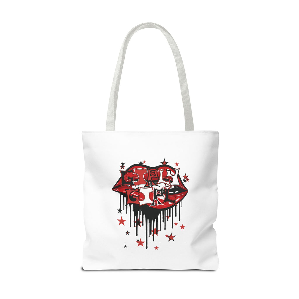 Red Girly Girl Tote Bag