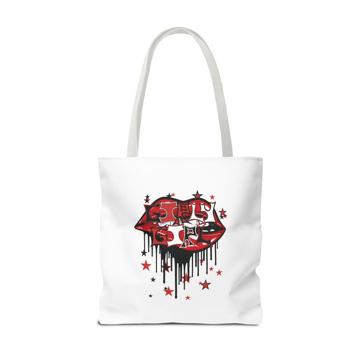 Red Girly Girl Tote Bag