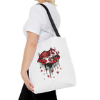 Red Girly Girl Tote Bag
