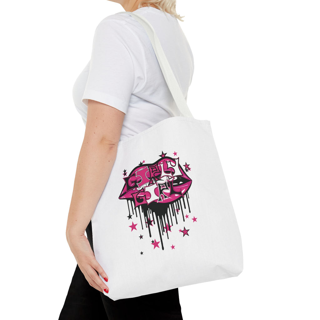 Pink Girly Girl Tote Bag