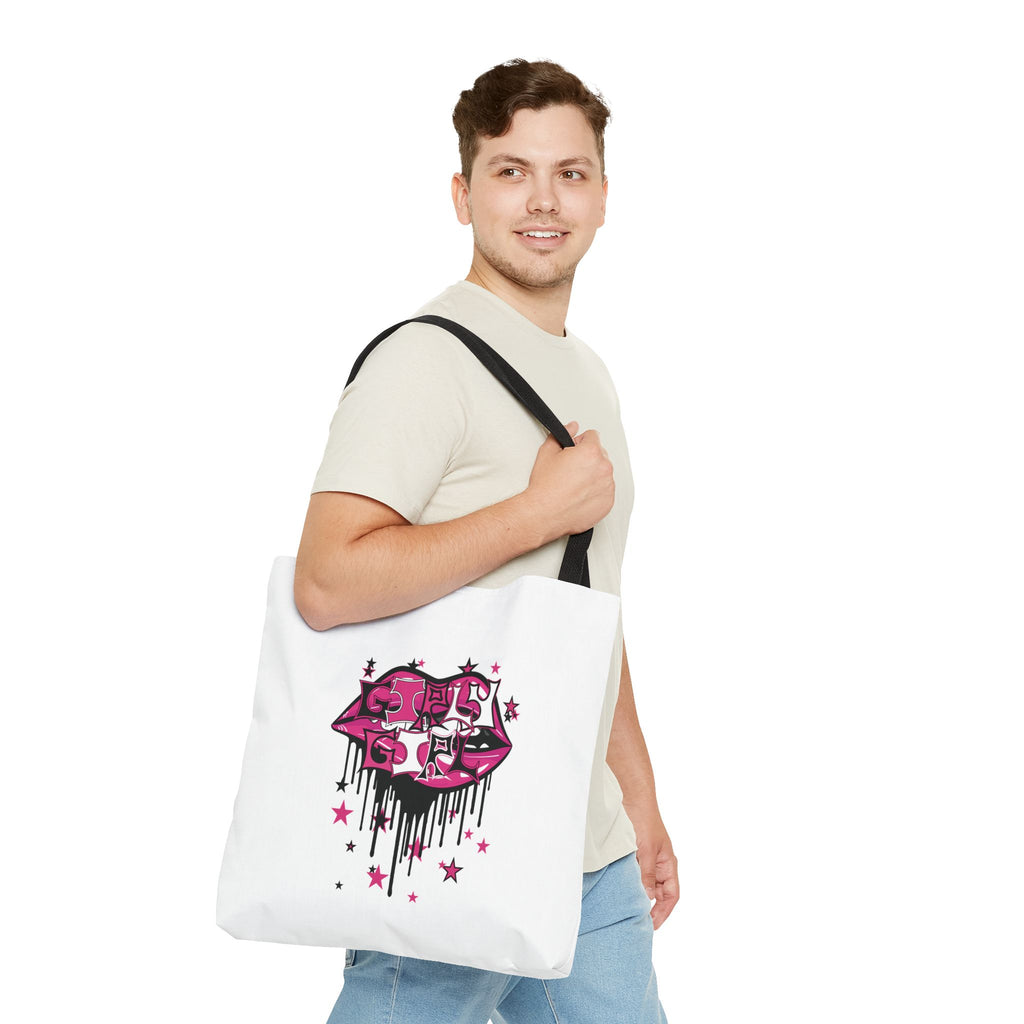 Pink Girly Girl Tote Bag