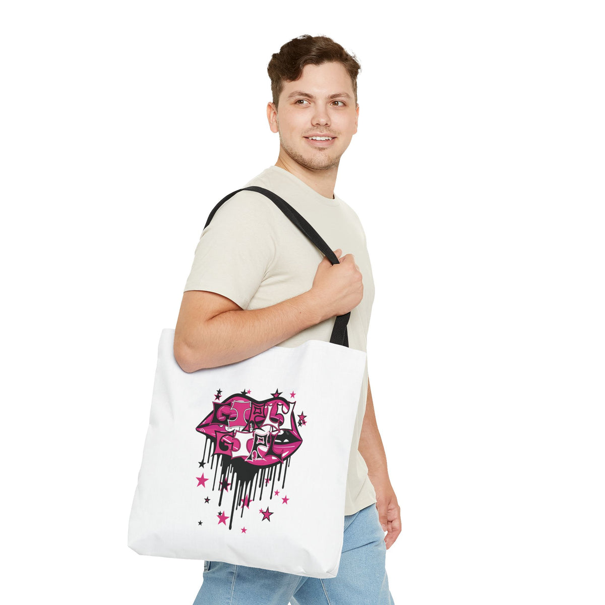 Pink Girly Girl Tote Bag