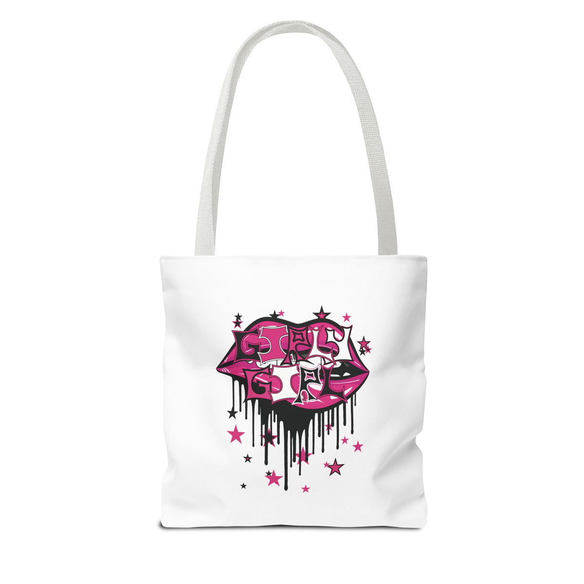Pink Girly Girl Tote Bag