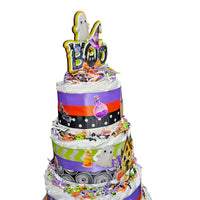 Halloween Baby Shower Diaper Cake Centerpiece