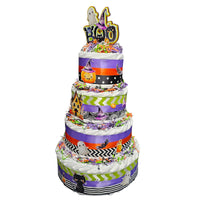 Halloween Baby Shower Diaper Cake Centerpiece