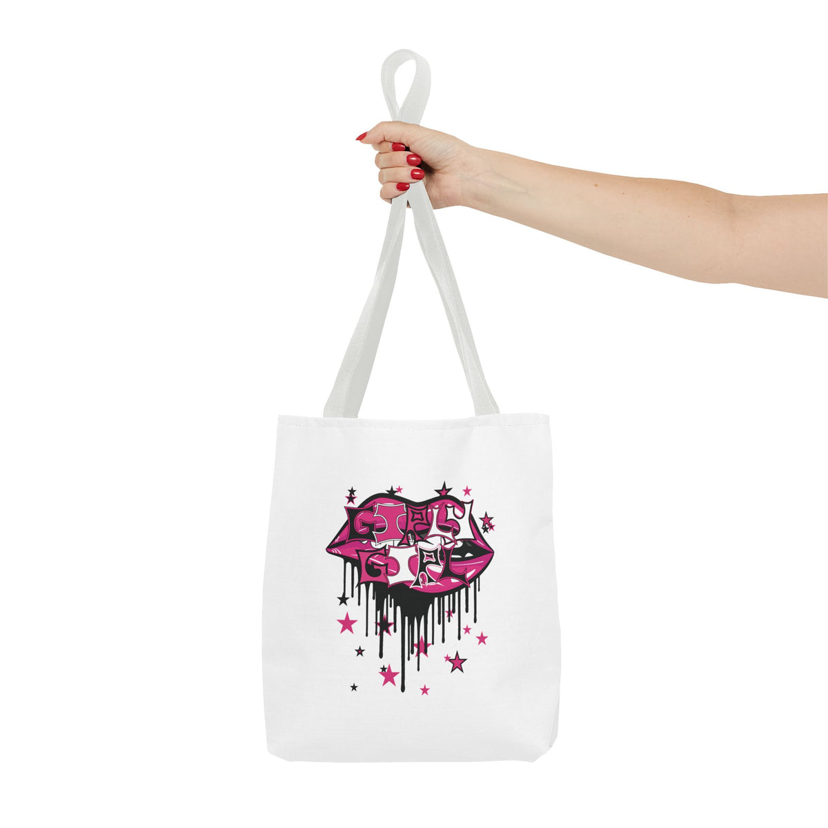 Pink Girly Girl Tote Bag