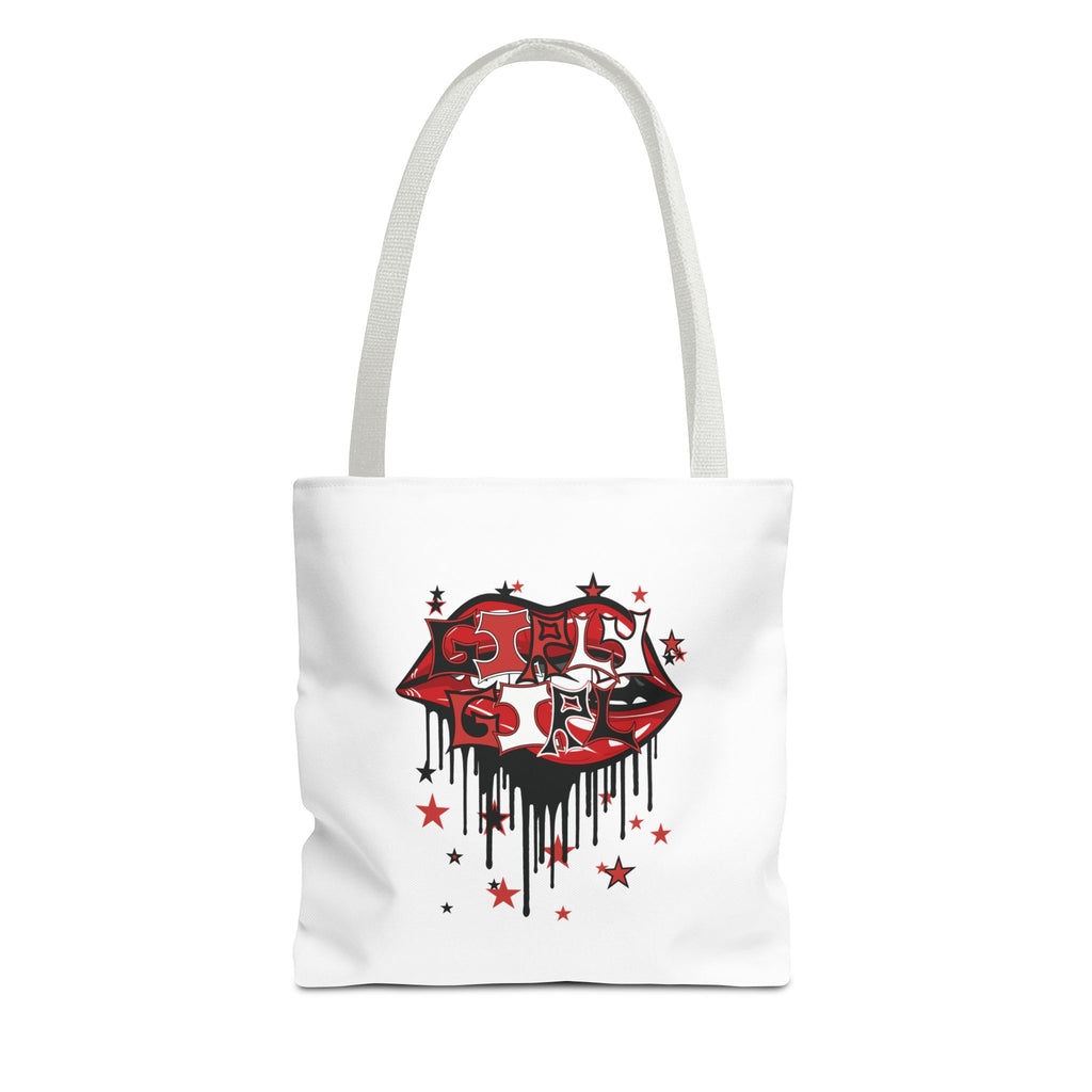 Red Girly Girl Tote Bag
