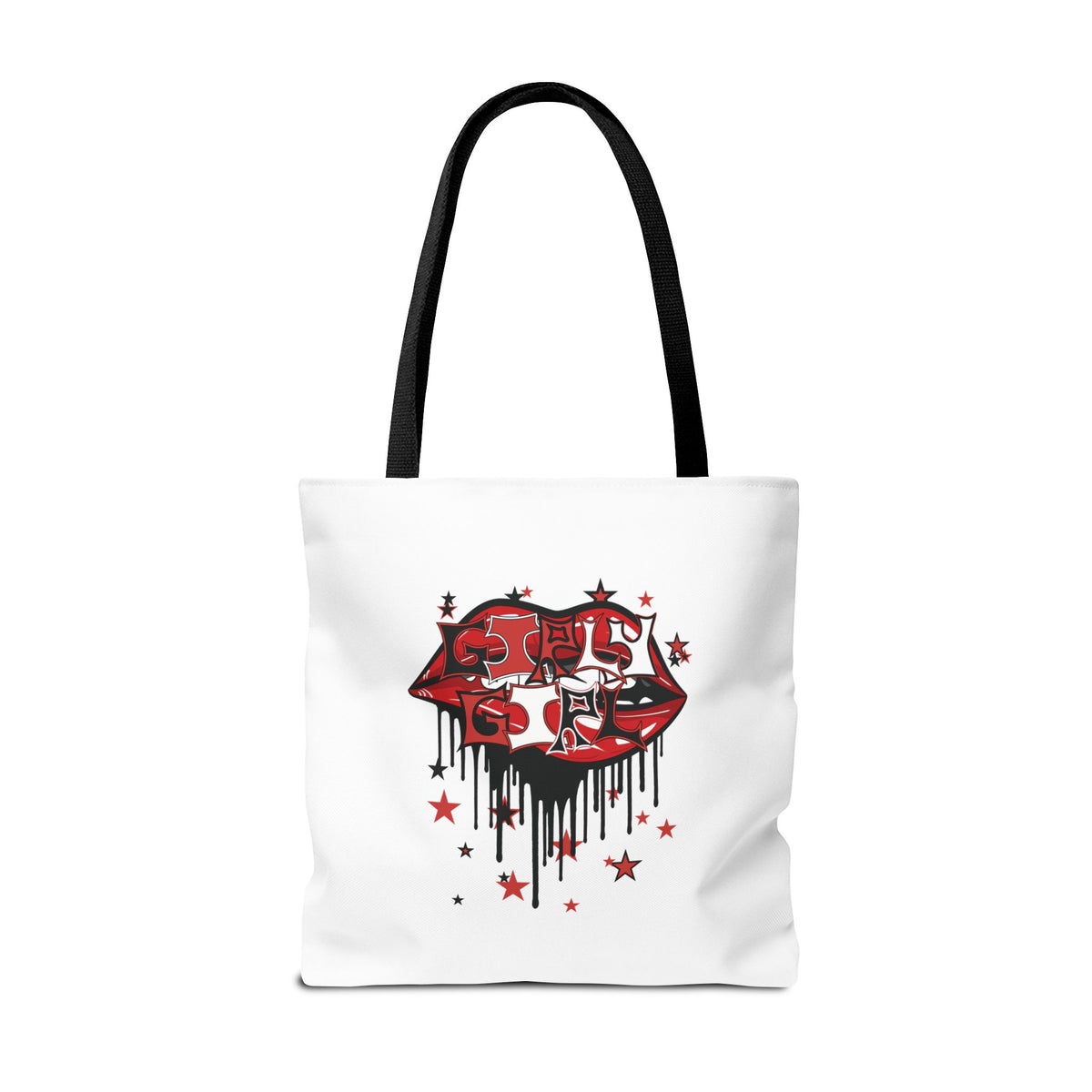 Red Girly Girl Tote Bag
