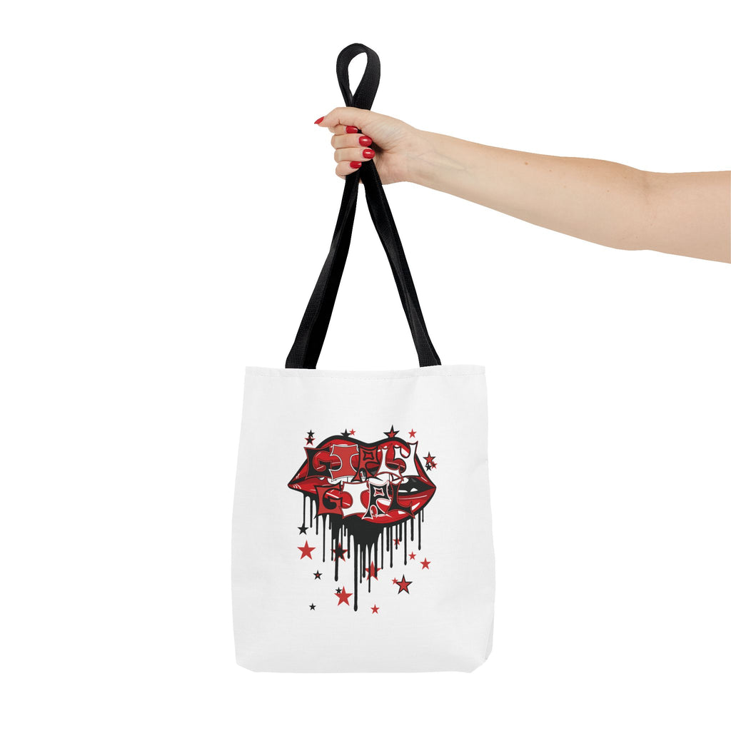 Red Girly Girl Tote Bag