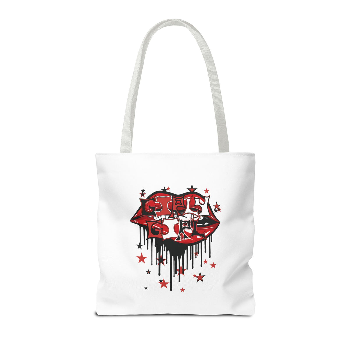 Red Girly Girl Tote Bag