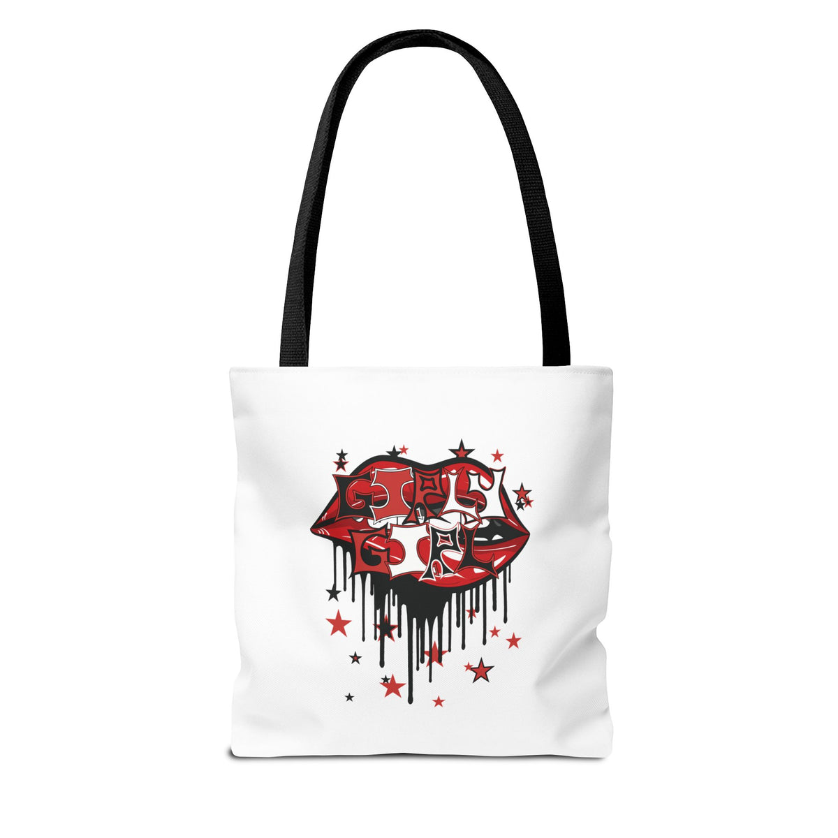 Red Girly Girl Tote Bag