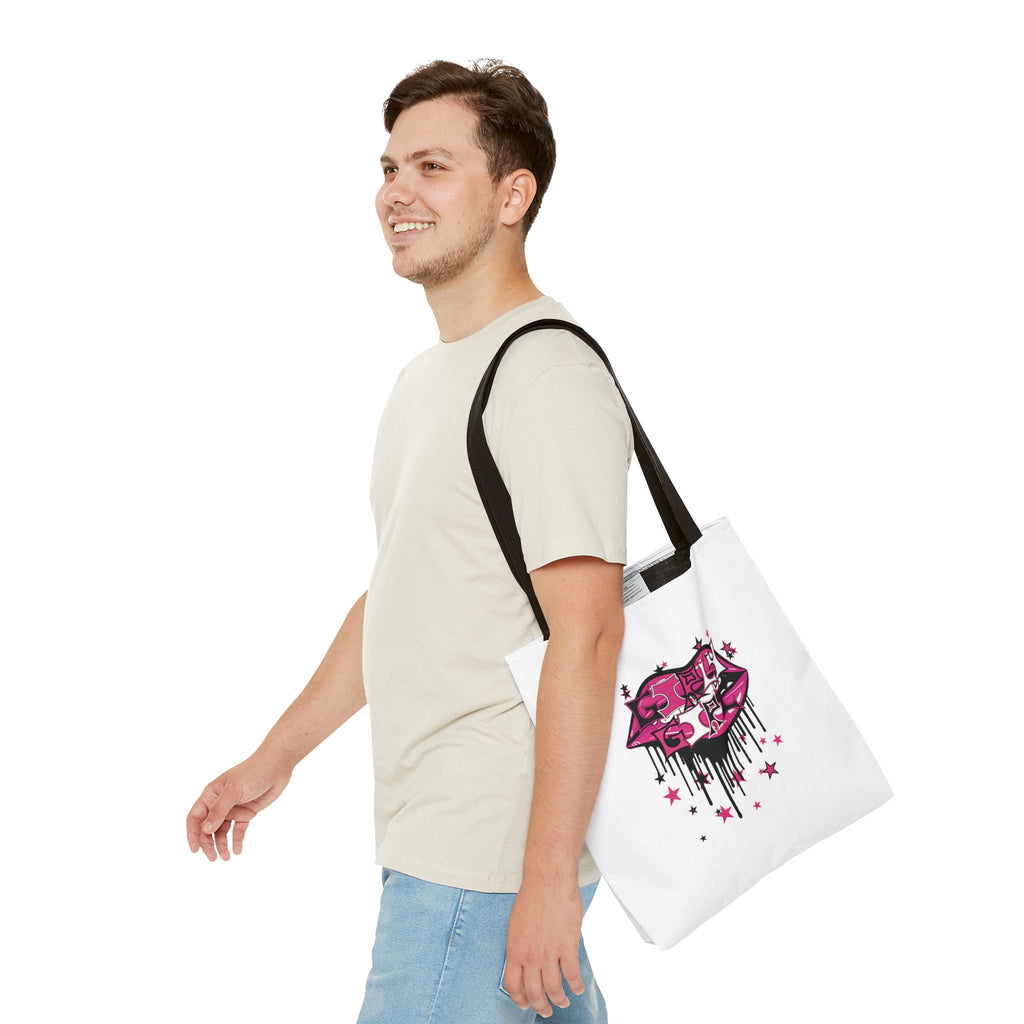 Pink Girly Girl Tote Bag