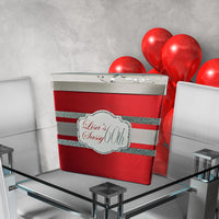 Red & Silver Birthday Card Box
