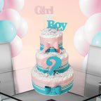 Girl or Boy Diaper Cake Centerpiece