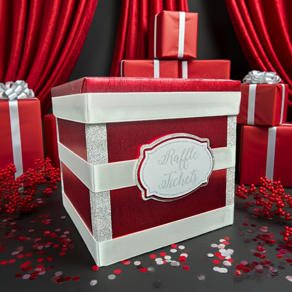 Christmas Raffle Ticket Box