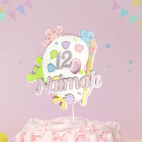 Paint Palette 3D Birthday Cake Topper
