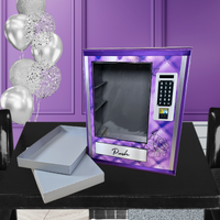 Purple and Silver Vending Machine Gift Box
