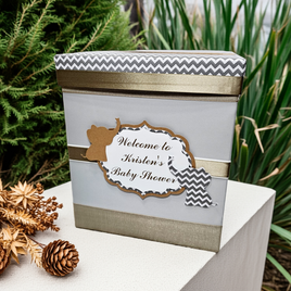 Baby Elephant Baby Shower Card Box