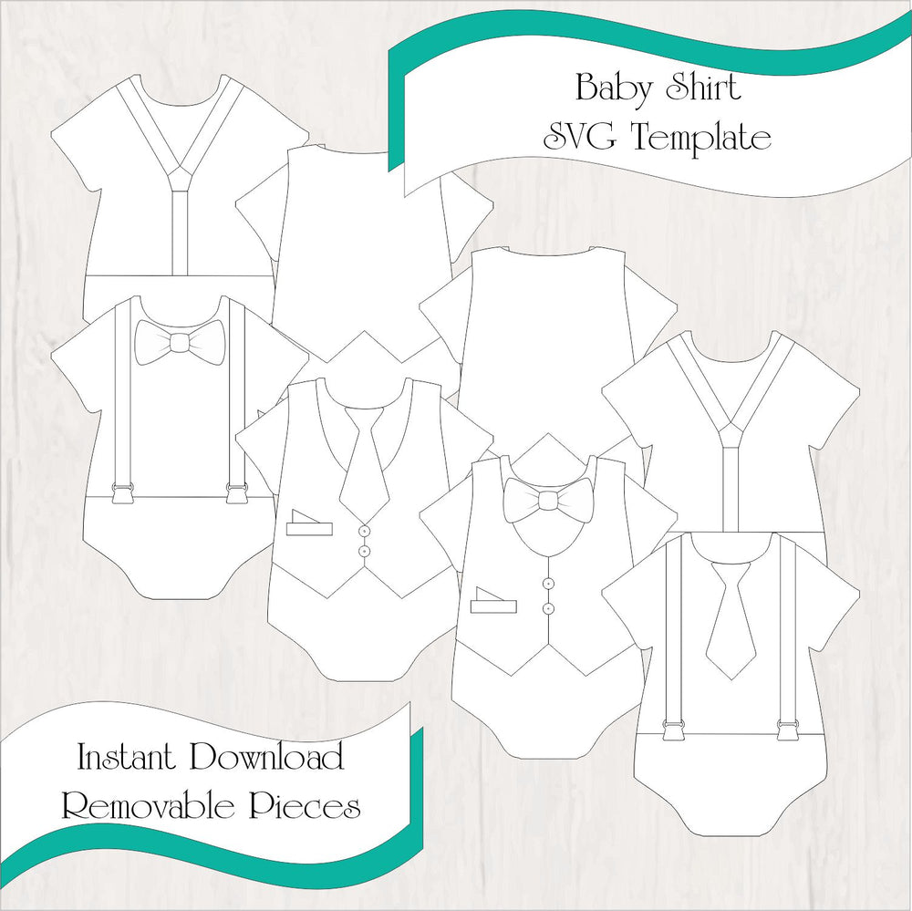 Baby Shirt SVG Template