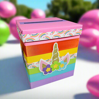 Unicorn Baby Shower Card Box