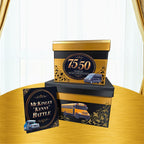 Custom Birthday Card Box, Black and Gold