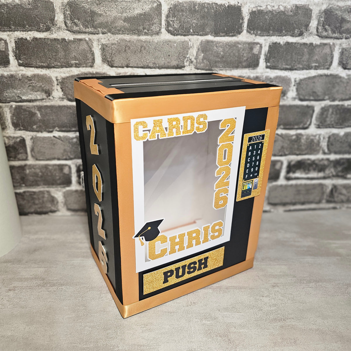 Graduation Vending Machine Card Box