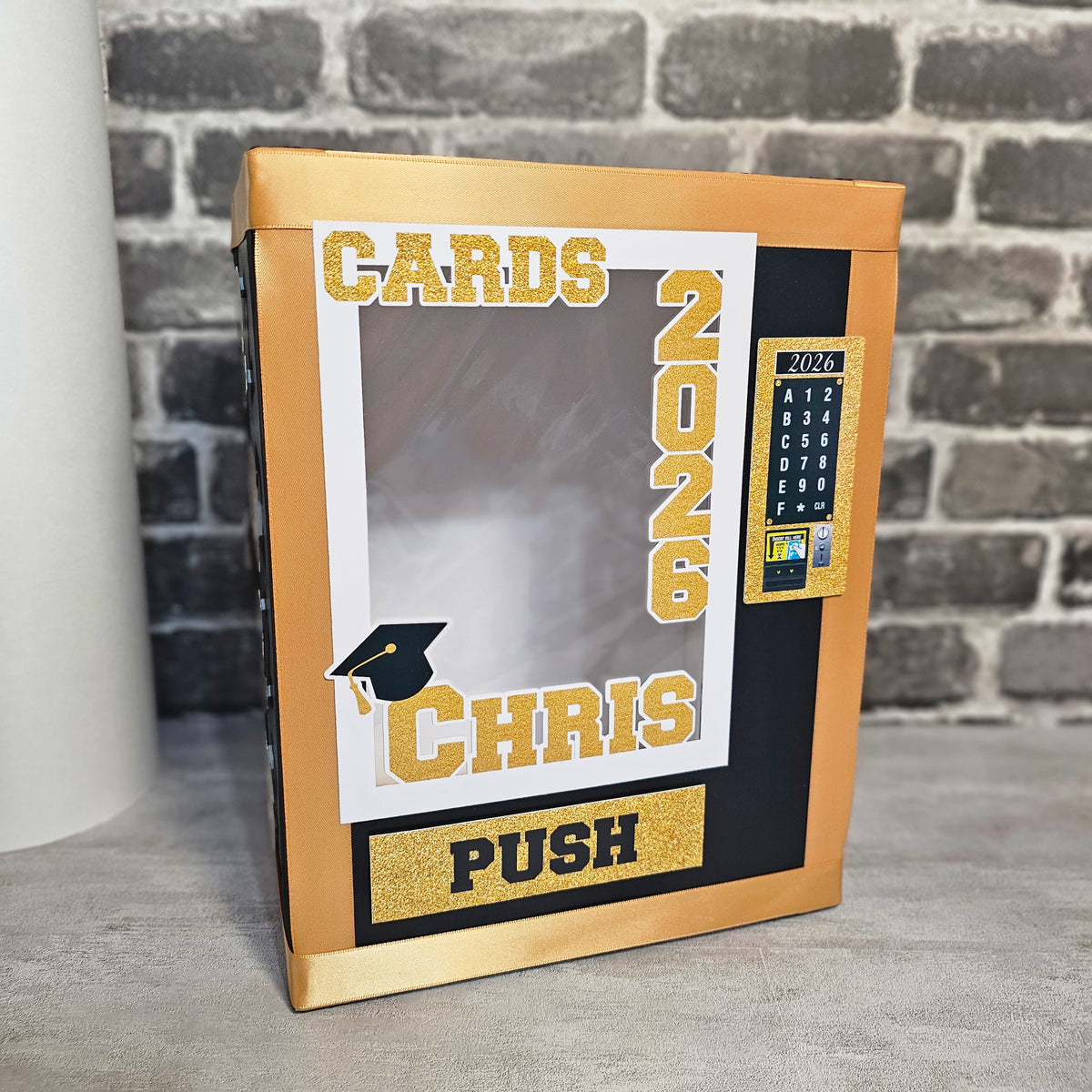 Graduation Vending Machine Card Box