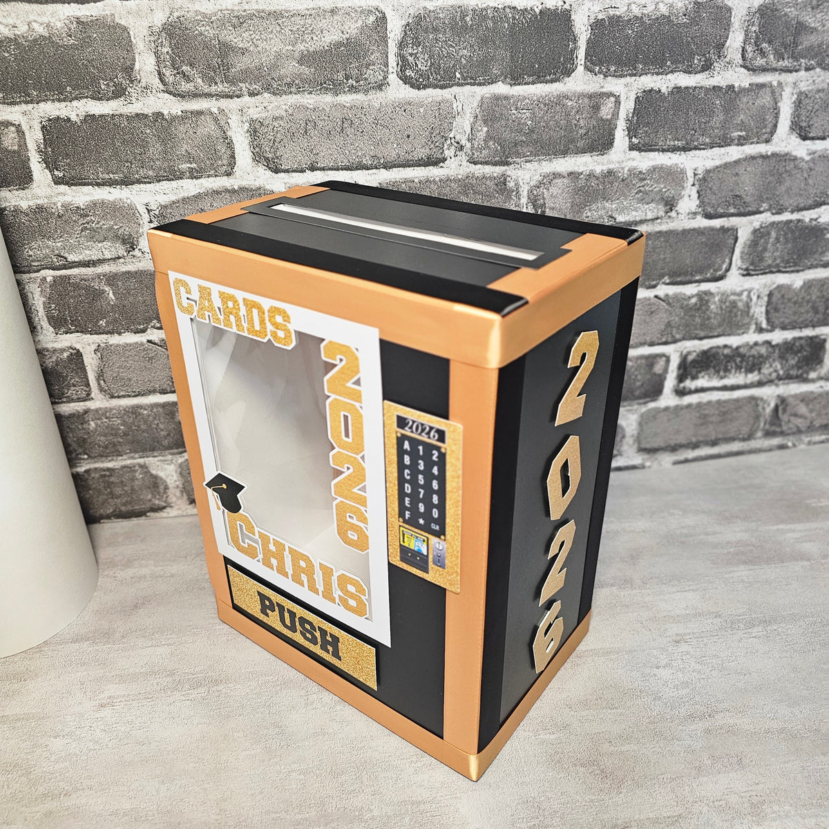 Graduation Vending Machine Card Box