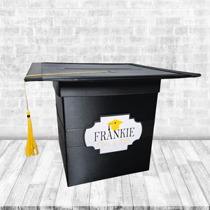 Black and Yellow Gold Grad Card Box