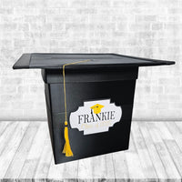 Black and Yellow Gold Graduation Card Box
