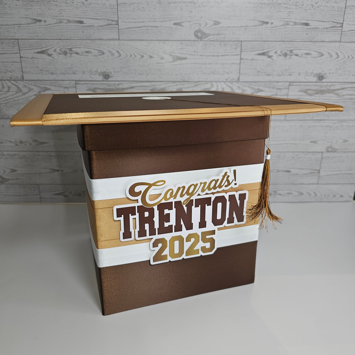 Brown Themed Graduation Card Boxes