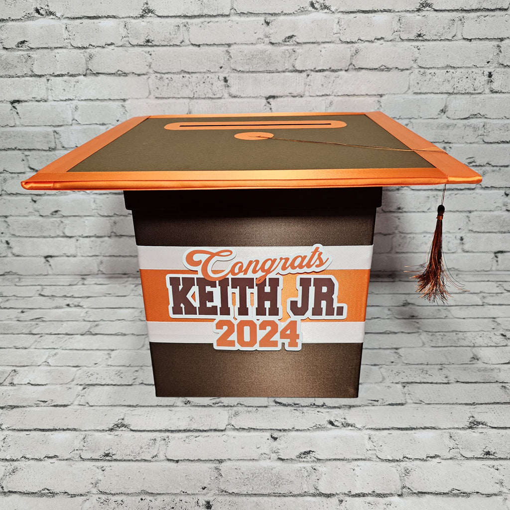 Brown Themed Graduation Card Boxes